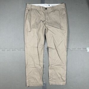 Peter Manning Pant Mens 36x27 Beige Lightweight Chino Straight Preppy Stretch